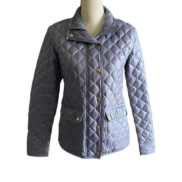 J. CREW-GRAY PUFFER JACKET-SIZE XS - Picture 1 of 10